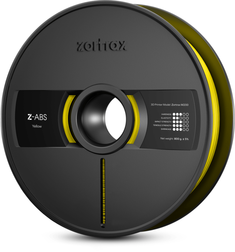 zortrax yellow abs 1,75mm 800g žuti