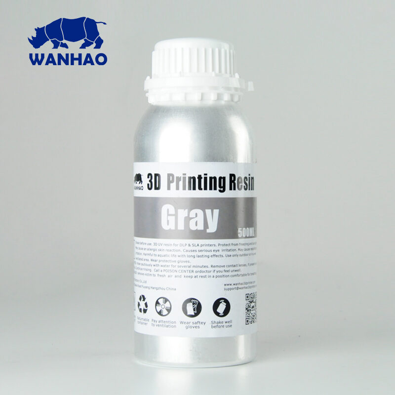 Wanhao-3D-Printer-UV-Resin-Water-Washable-500-ml-Gr