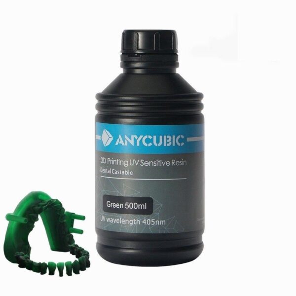 Anycubic Dental Livački UV Resin 0,5L - Zelena (GREEN)