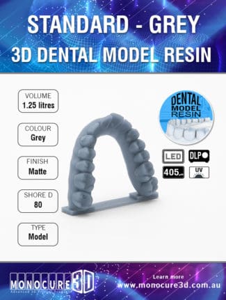 Resin Monocure Rapid dental 1.25L siva  (gray)