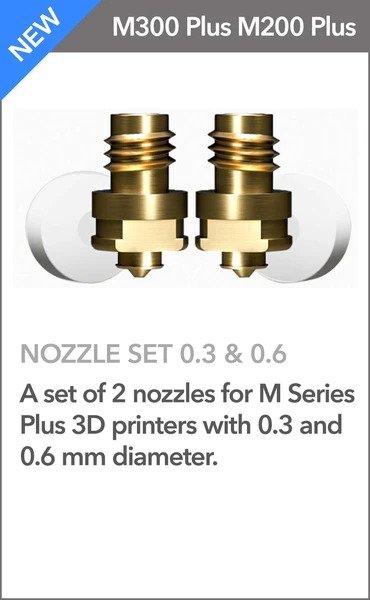 ZORTRAX SET NOZLI 0.3mm i 0.6mm za (M200 PLUS/M300 PLUS)