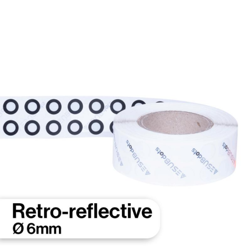 AESUBdots retro reflektujuci markeri za laserske 3D skenere 3000 markera 6mm-1