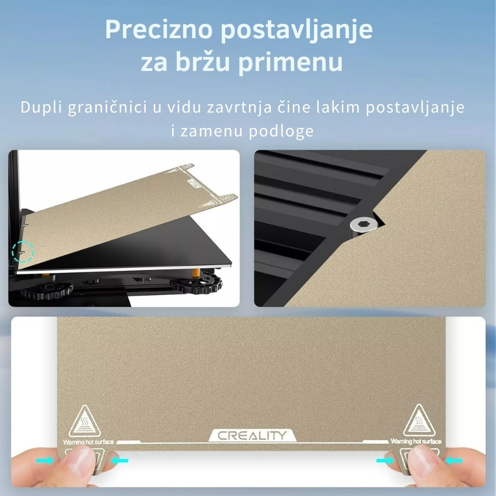 Creality Ender 3 S1 PRO PEI podloga 235×235 mm-2