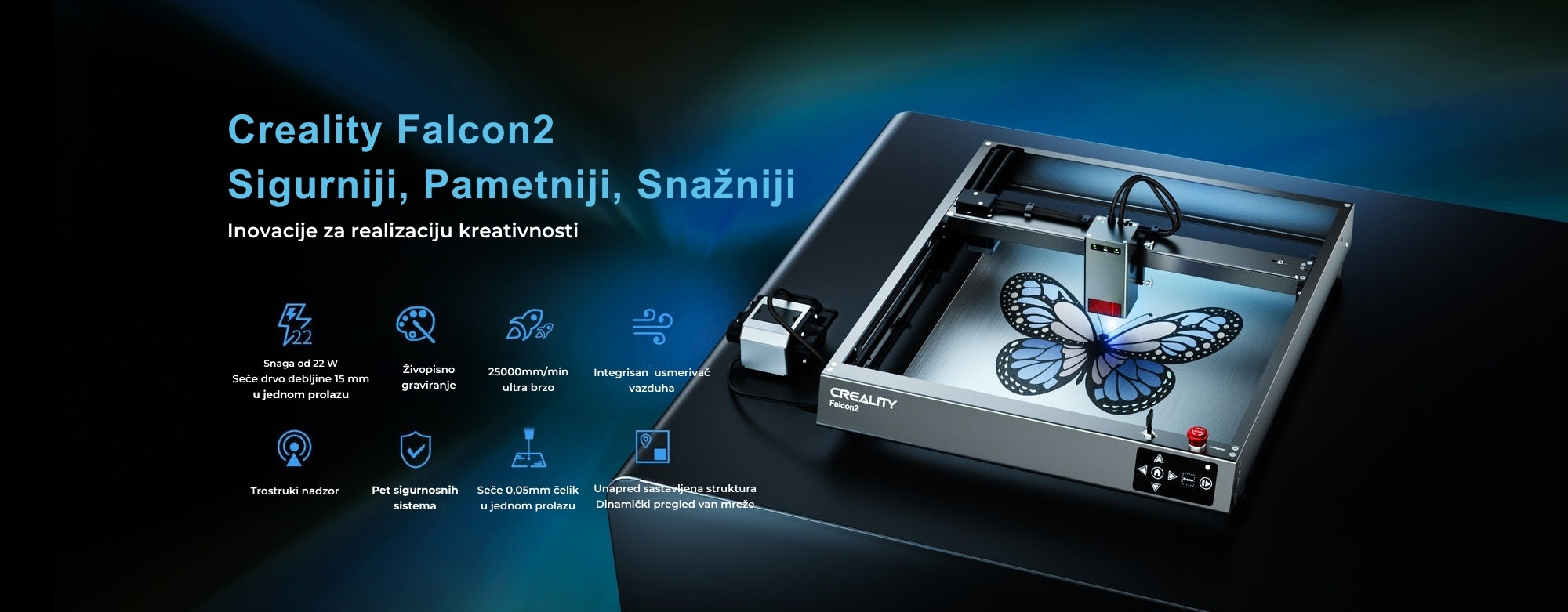 Laserski modul za Creality Falcon 22W